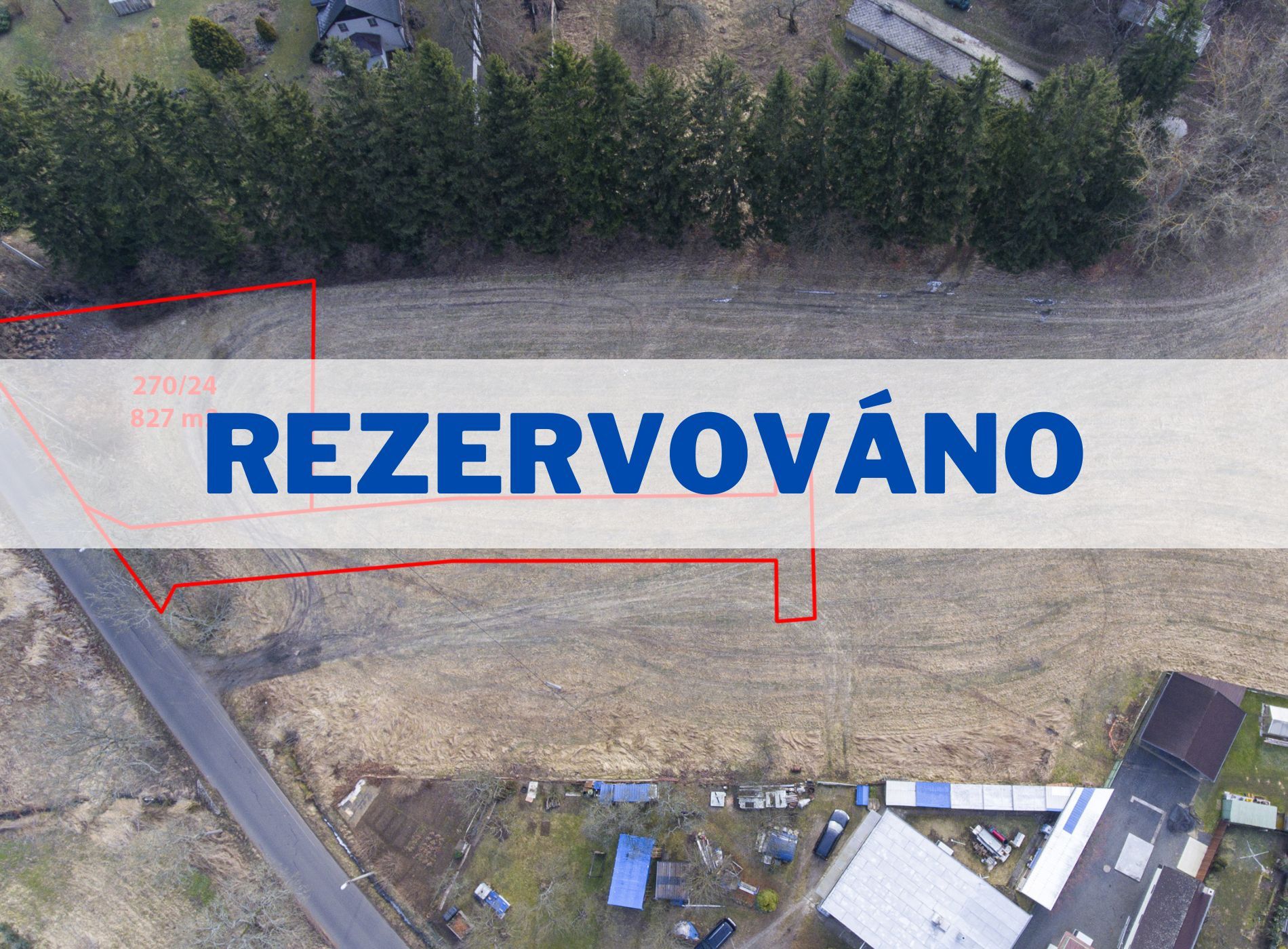 Stavební pozemek, 827 m2, Vysoká, Dalovice